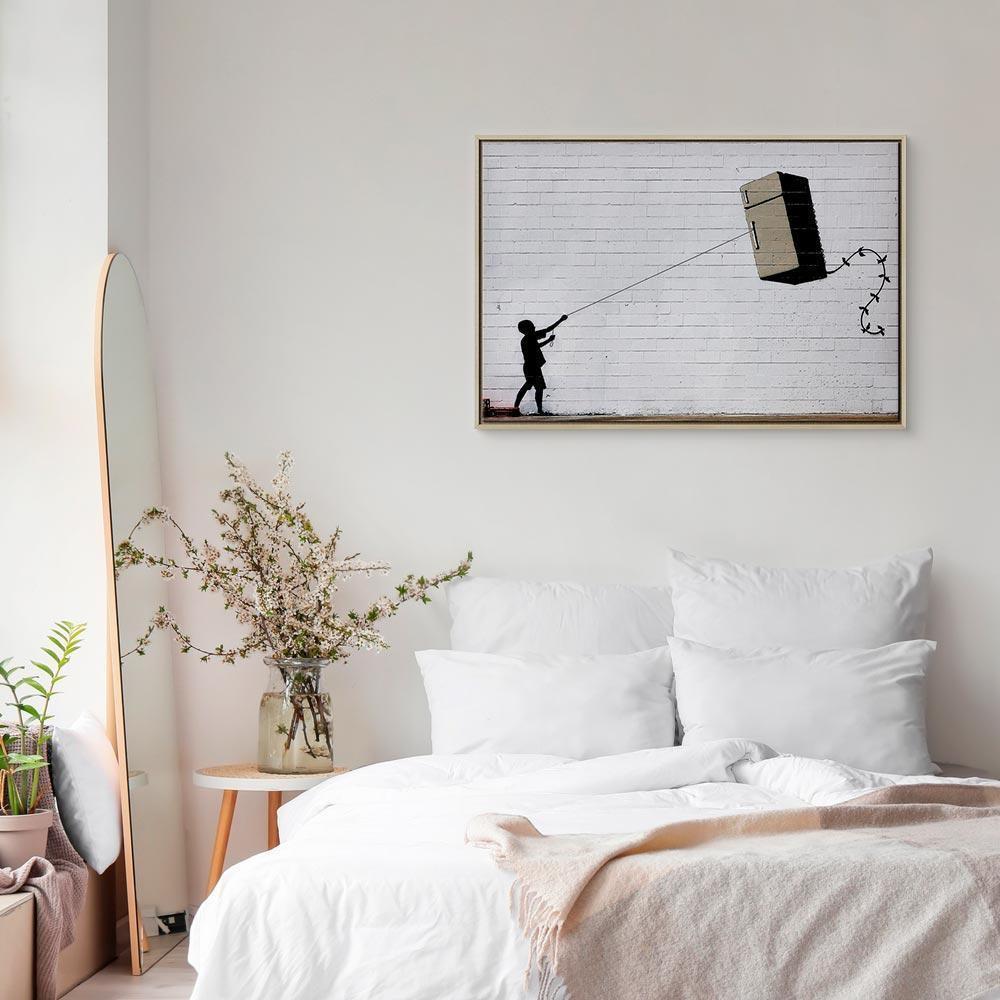 Leinwandbild - Flying Fridge (1 Part) Wide