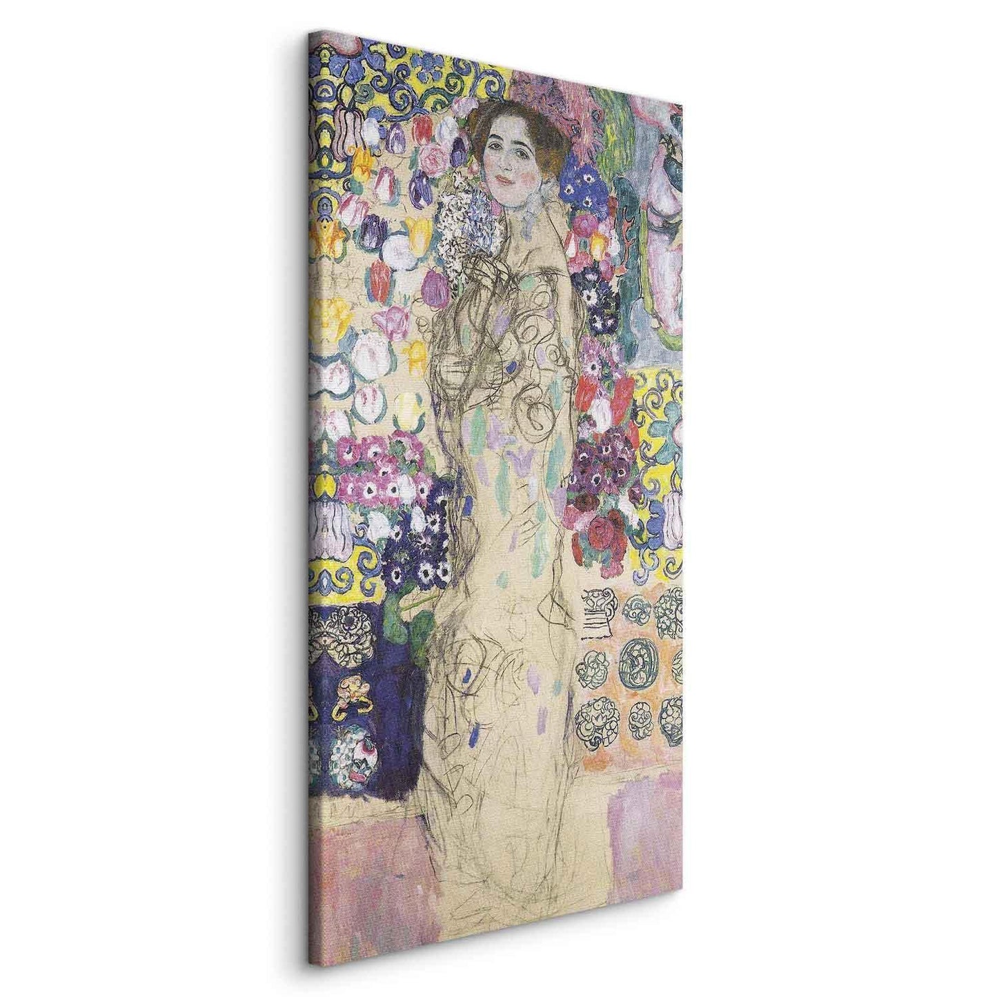 Leinwandbild - Gustav Klimt – Portrait of Maria Munk