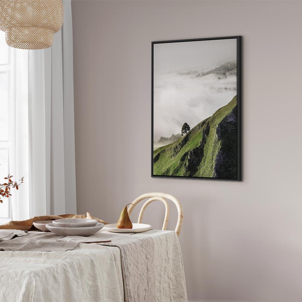 Leinwandbild - Tree Above Clouds (1 Part) Vertical