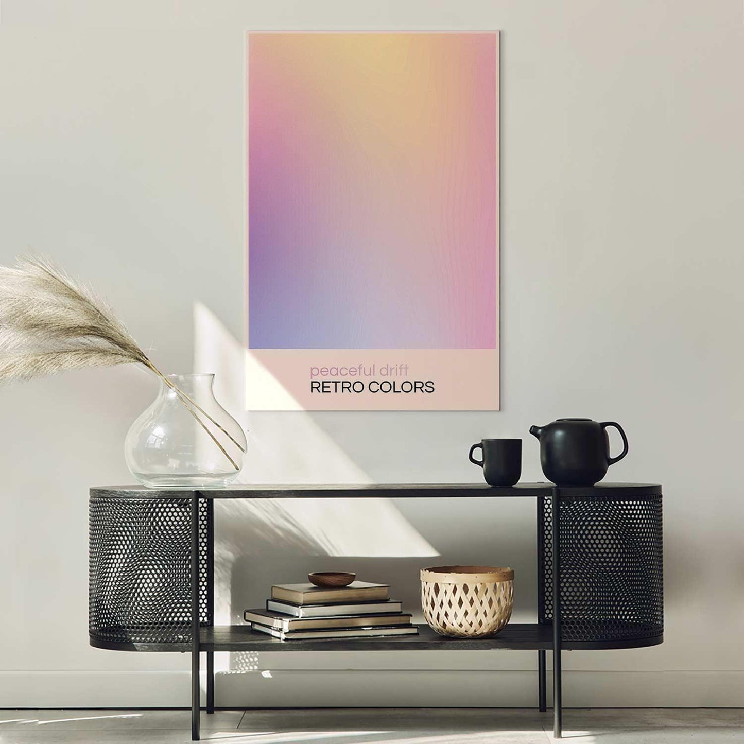 Leinwandbild - Peaceful Drift - Delicate Pastel Shades Creating a Harmonious Whole Artgeist