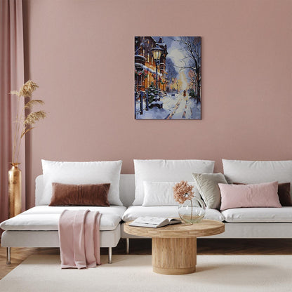 Malen nach Zahlen - The glow of lanterns in winter