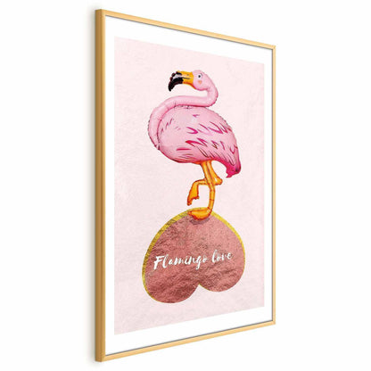 Poster - Flamingo in Love Artgeist