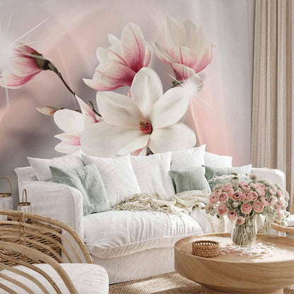 Fototapete - White magnolias Artgeist