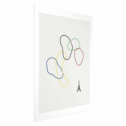 Poster - Colorful Circles - digital graphic - minimalism