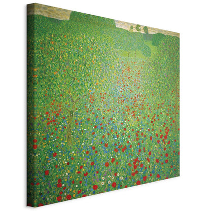 Leinwandbild - Gustav Klimt – Poppy Field