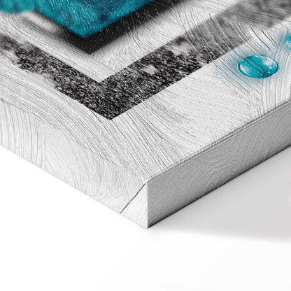 Leinwandbild - Turquoise blizzard