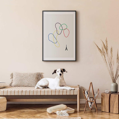 Poster - Colorful Circles - digital graphic - minimalism