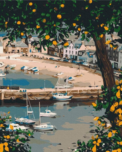 Malen nach Zahlen - Picturesque bay