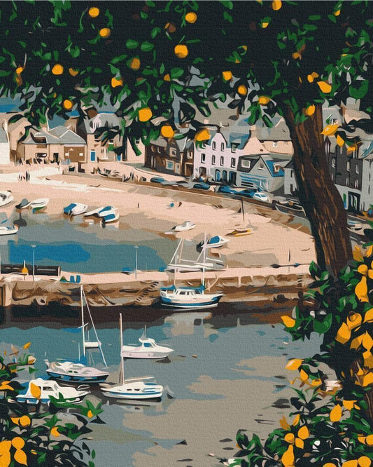 Malen nach Zahlen - Picturesque bay