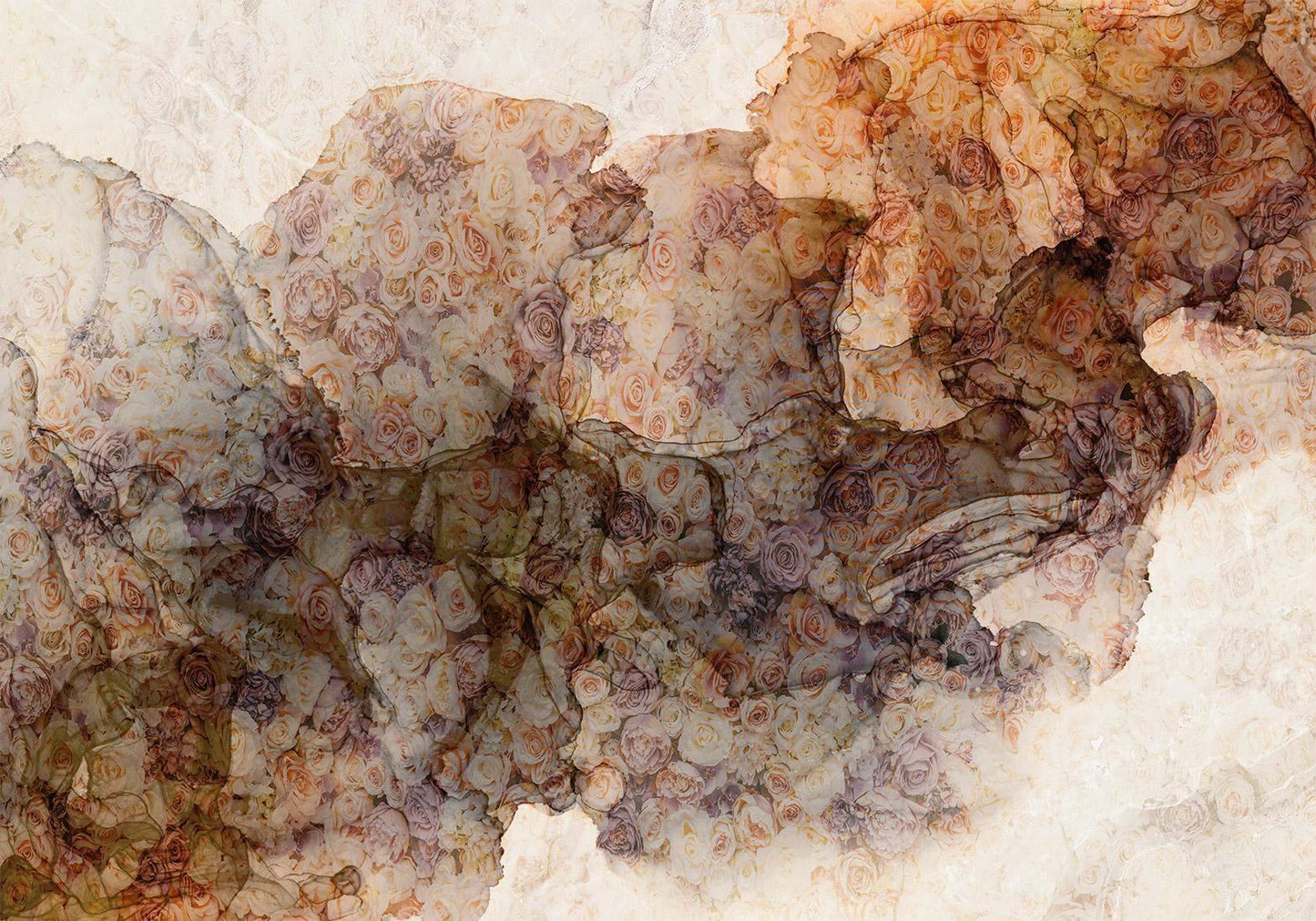 Fototapete - Mit Rosen gewebt Artgeist