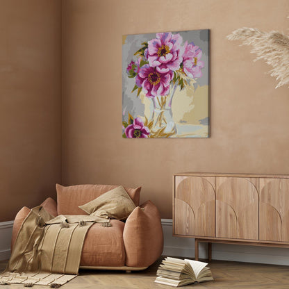 Malen nach Zahlen - Flowers In A Vase