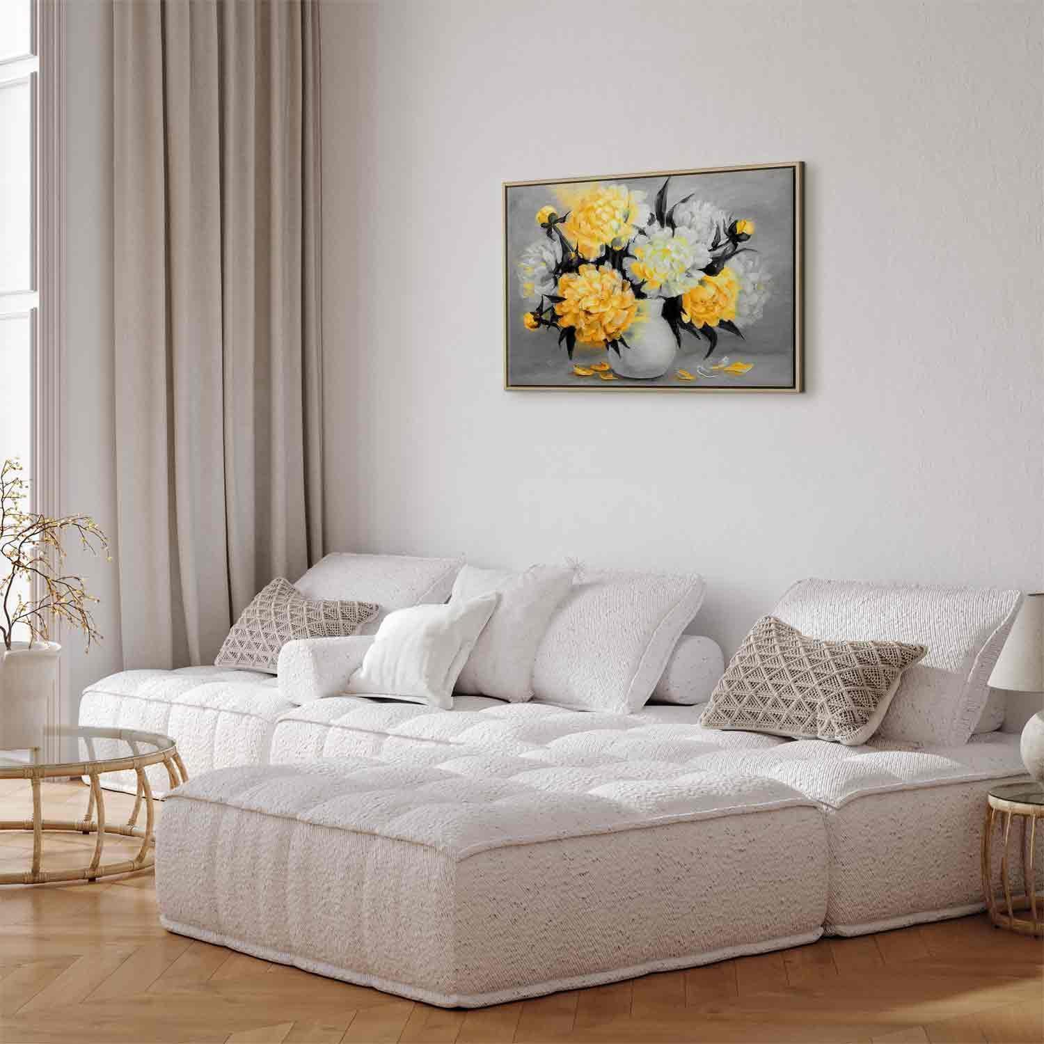 Leinwandbild - Fragrant Colours (1 Part) Wide Yellow Artgeist