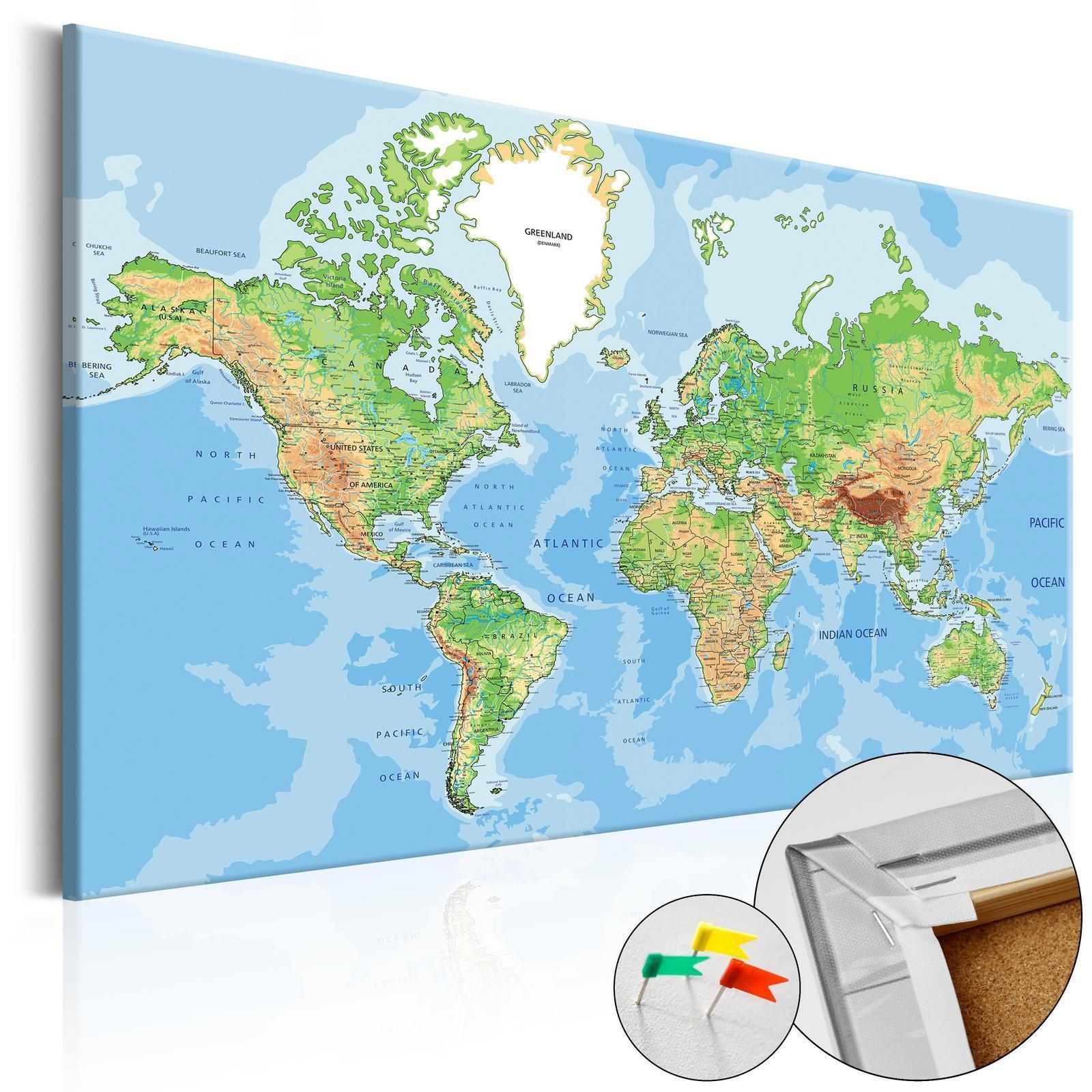 Korkbild - World Geography Artgeist