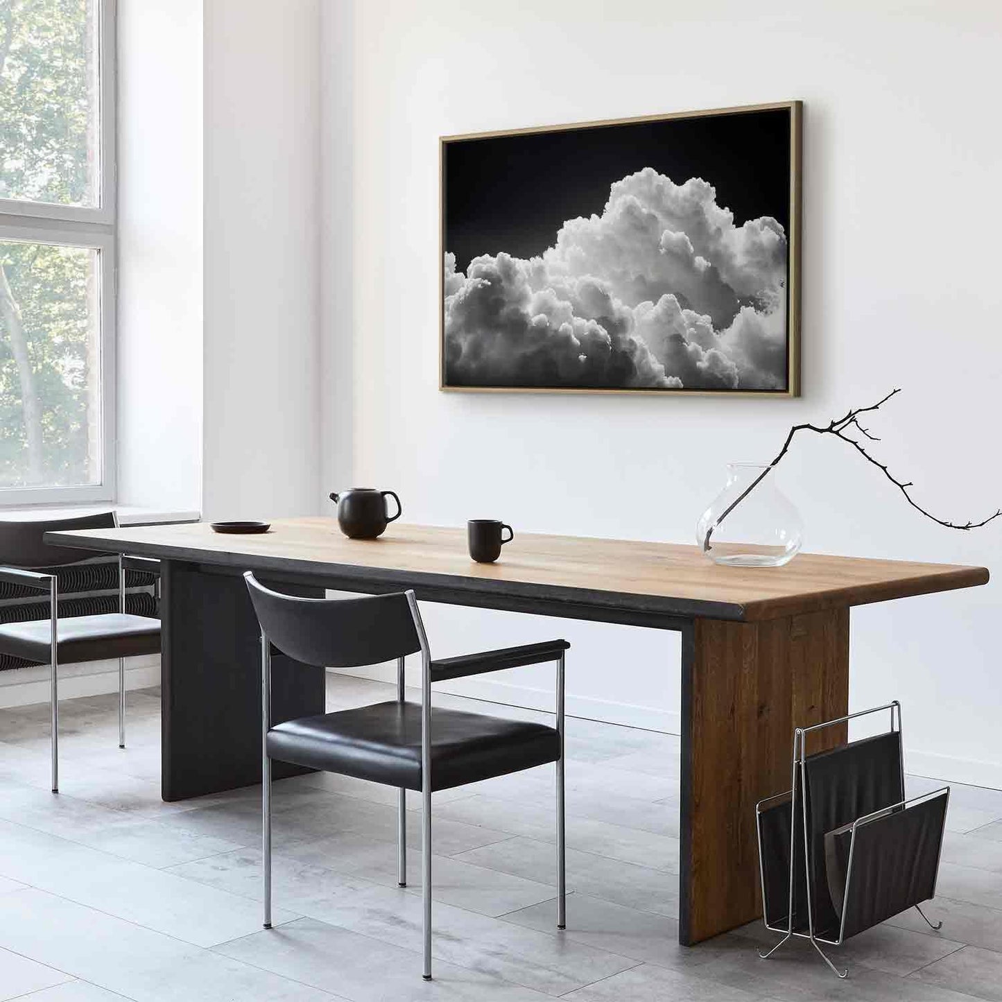 Leinwandbild - Discover the Endless Play of Sunlight – Clouds and Shadows in the Sky Artgeist