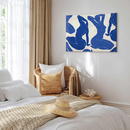 Leinwandbild - Blue femininity