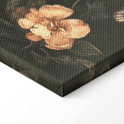 Leinwandbild Rustikaler Garten – Vintage Blumenarrangement