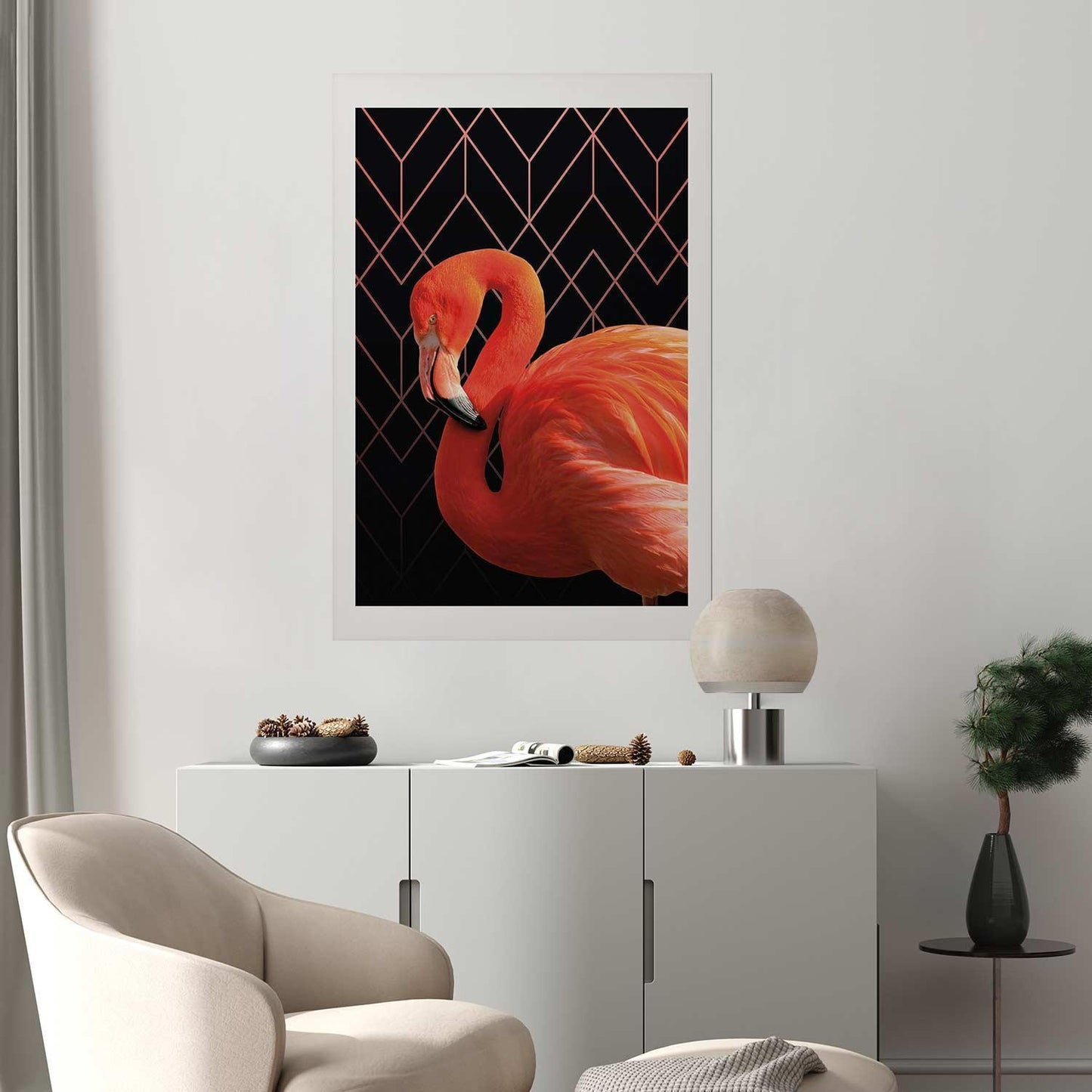 Poster - Flamingo Solo