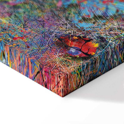 Leinwandbild - Map: Jackson Pollock inspiration