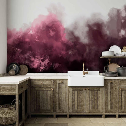 Fototapete - Watercolour Variation - Red