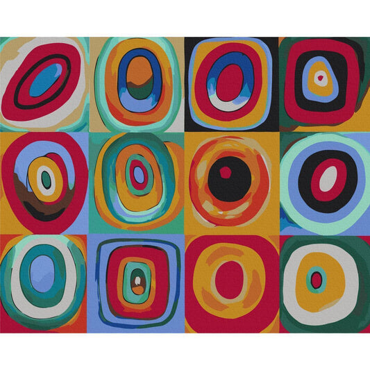 Malen nach Zahlen - Colourful Rings