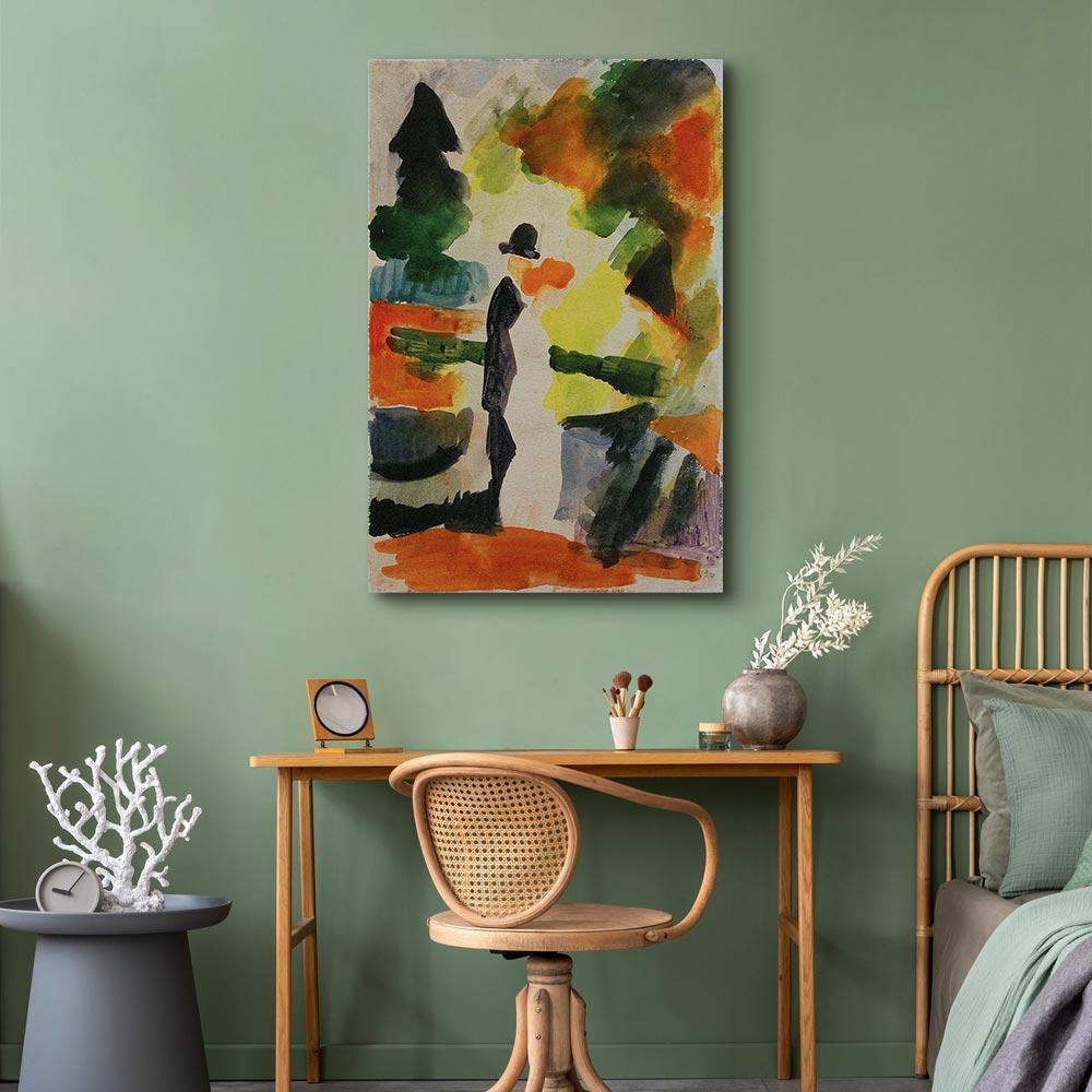 Leinwandbild - August Macke – Paar im Park