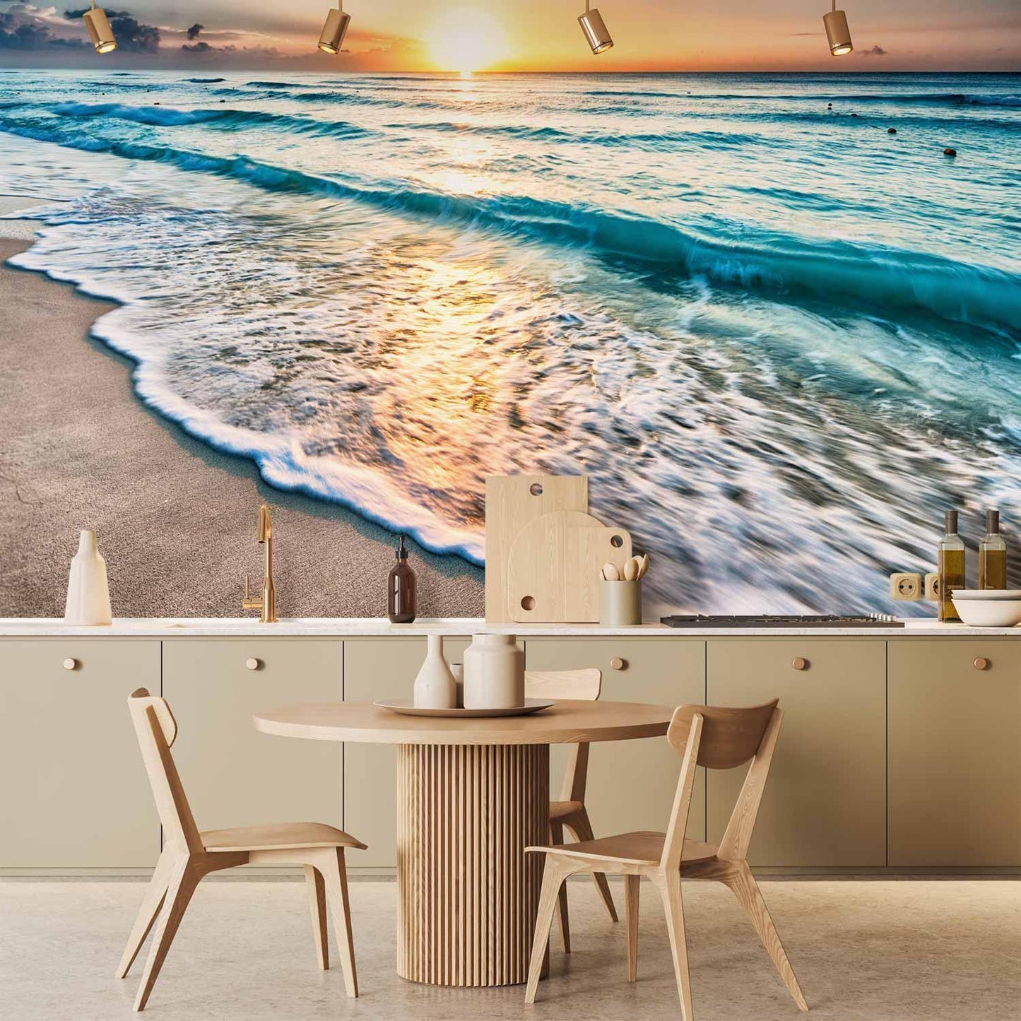 Fototapete Spaziergang am Meer – Urlaubsfeeling für jeden Tag
