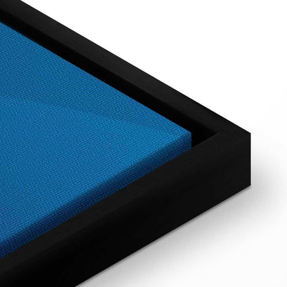 Leinwandbild - In the Shadow of Classic Blue (1-part) - Golden Circle in Abstraction