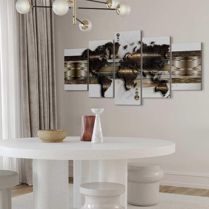 Leinwandbild - Metalic World