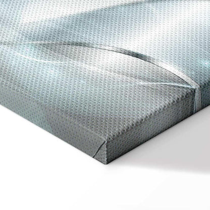 Leinwandbild - Sparkling Dandelions (5 Parts) Blue Wide