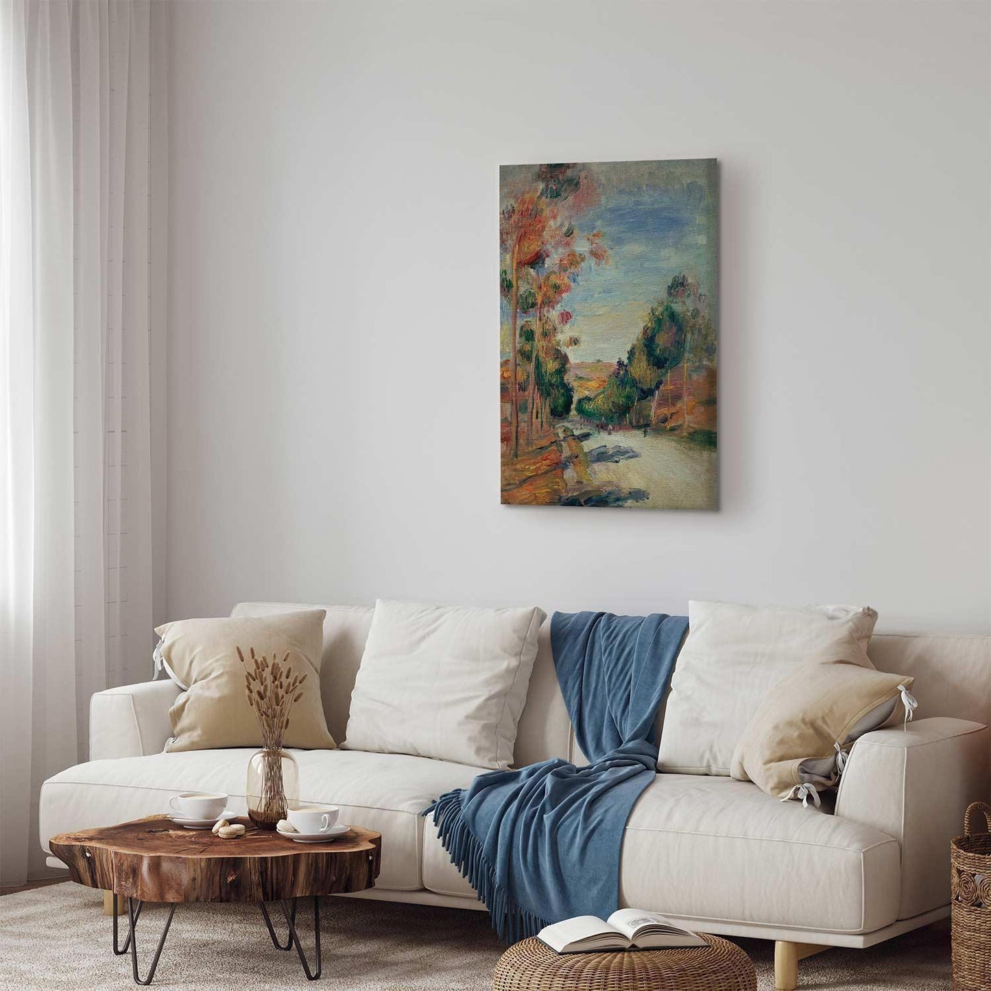 Leinwandbild - Paysage d'Essoyes (Pierre-Auguste Renoir) Artgeist