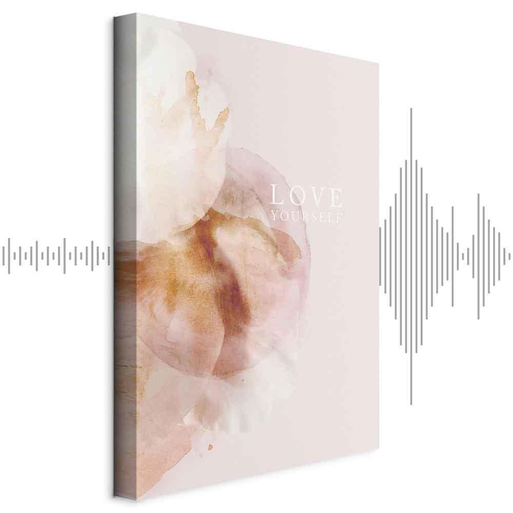 Leinwandbild - Love Yourself (1 Part) Vertical