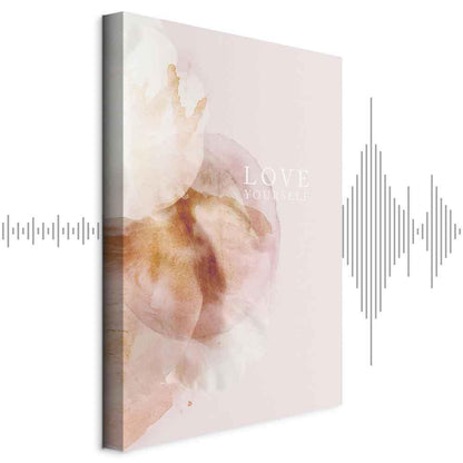 Leinwandbild - Love Yourself (1 Part) Vertical
