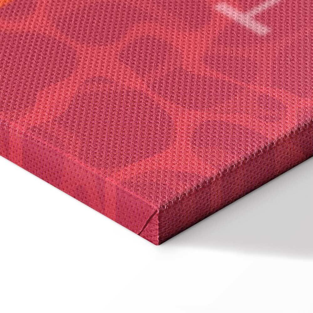 Leinwandbild - Graphic Illustration of a Swimming Pool Against the Backdrop of the French Flag