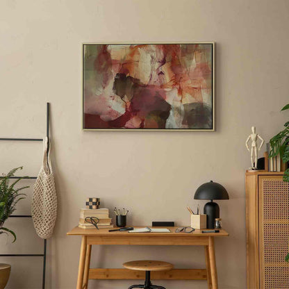 Leinwandbild - Spring composition – transparencies and forms in watercolor style