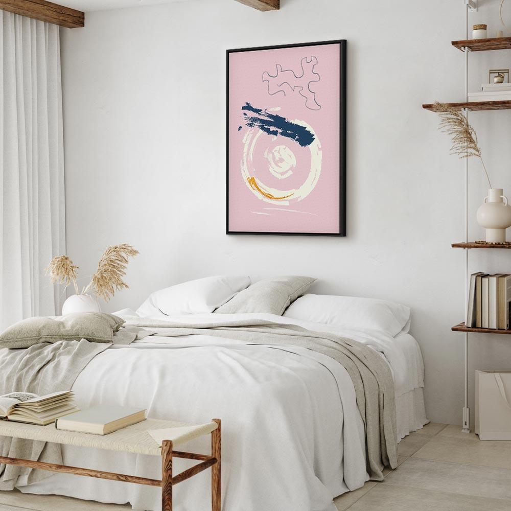 Leinwandbild - Pink Accent (1 Part) Vertical