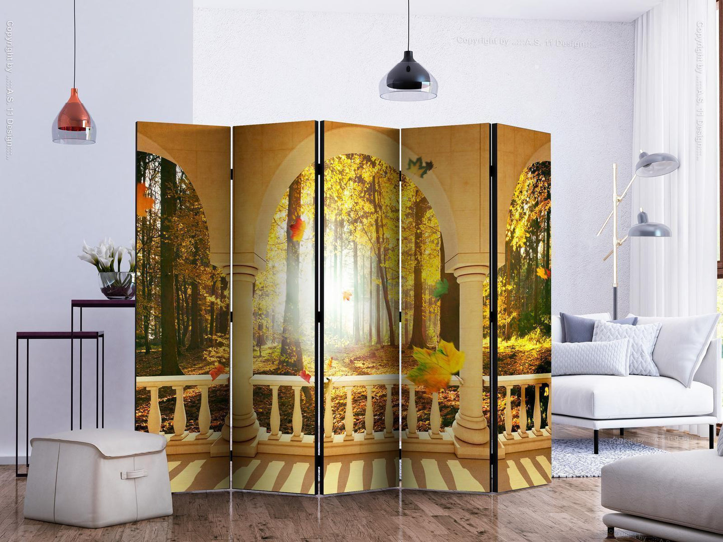 Paravent - Dream About Autumnal Forest II Artgeist