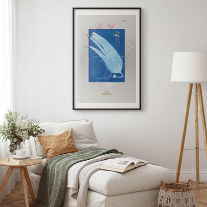 Poster „Algen“ – Natürliches Wandposter in neutralen Tönen