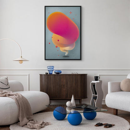 Leinwandbild - Pink Streak (1 Part) Vertical