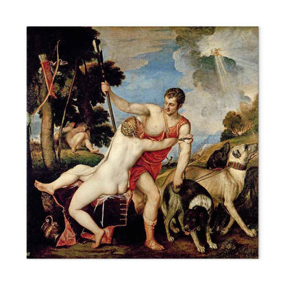 Leinwandbild - Titian – Venus and Adonis