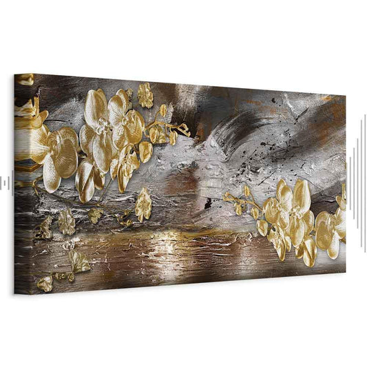 Leinwandbild - Golden Garden (1 Part) Narrow