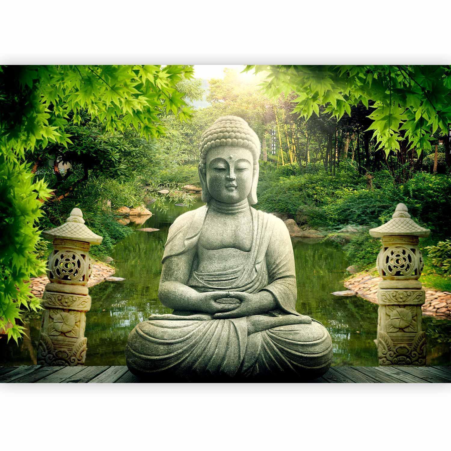 Fototapete - Buddha's garden Artgeist