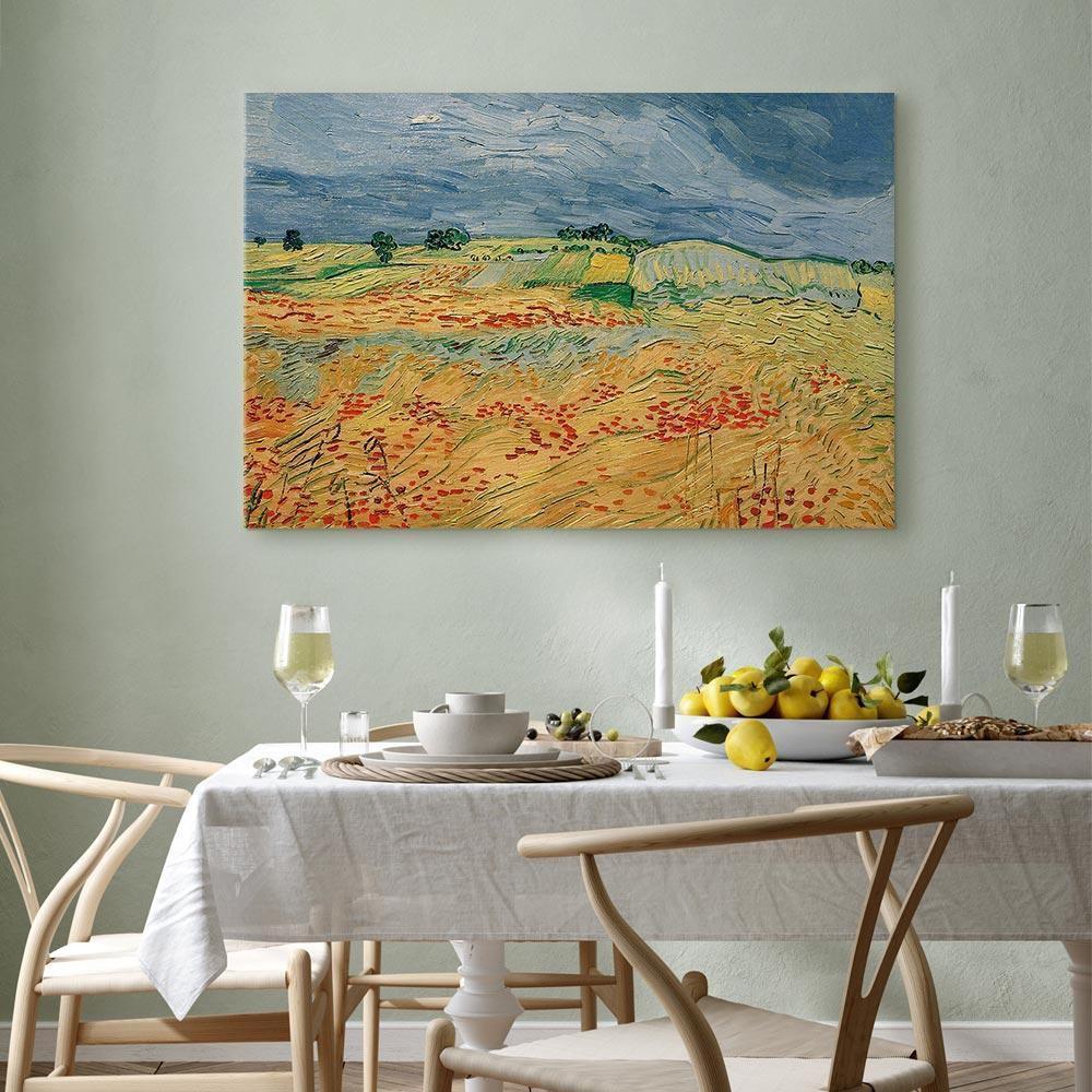 Leinwandbild - Vincent van Gogh – Fields with Poppies