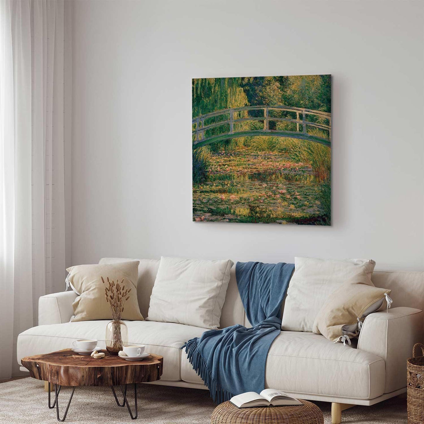 Leinwandbild - Claude Monet – Bridge over a Pond of Water Lilies