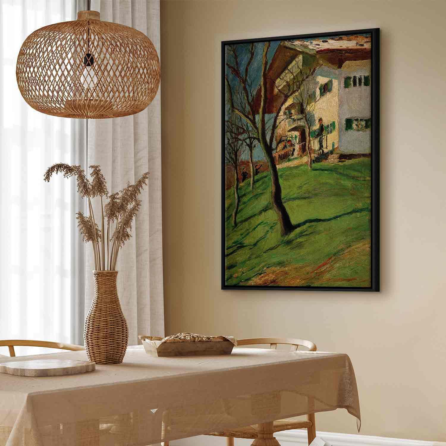 Leinwandbild - Unser Häuschen in Tegernsee (August Macke) Artgeist