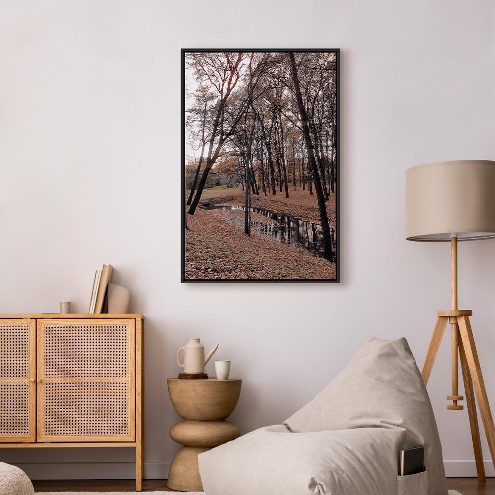 Leinwandbild - Autumn Walk (1 Part) Vertical