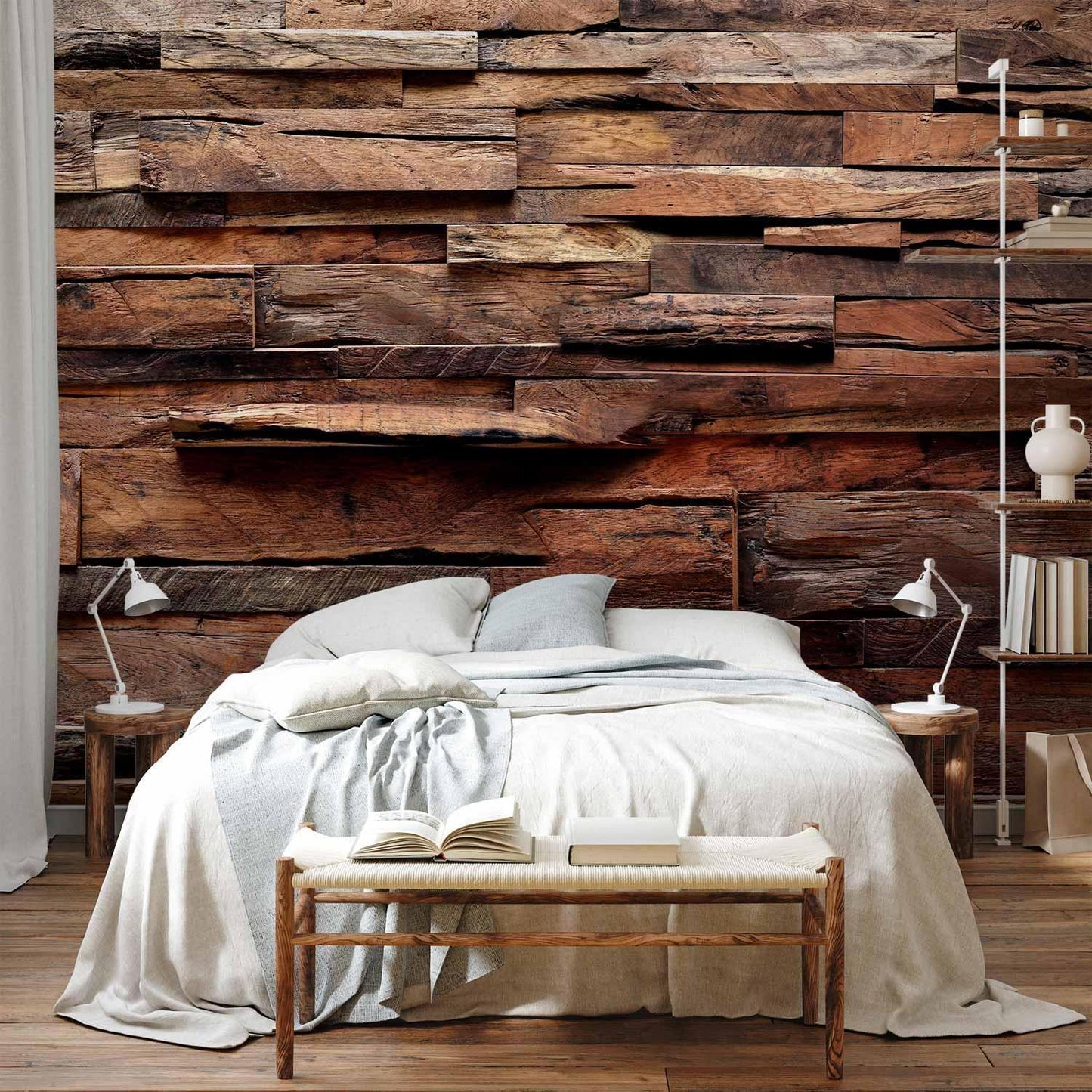 Fototapete - Rustic Style: Forest Cottage