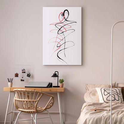 Leinwandbild - Tangled Passion (1 Part) Vertical