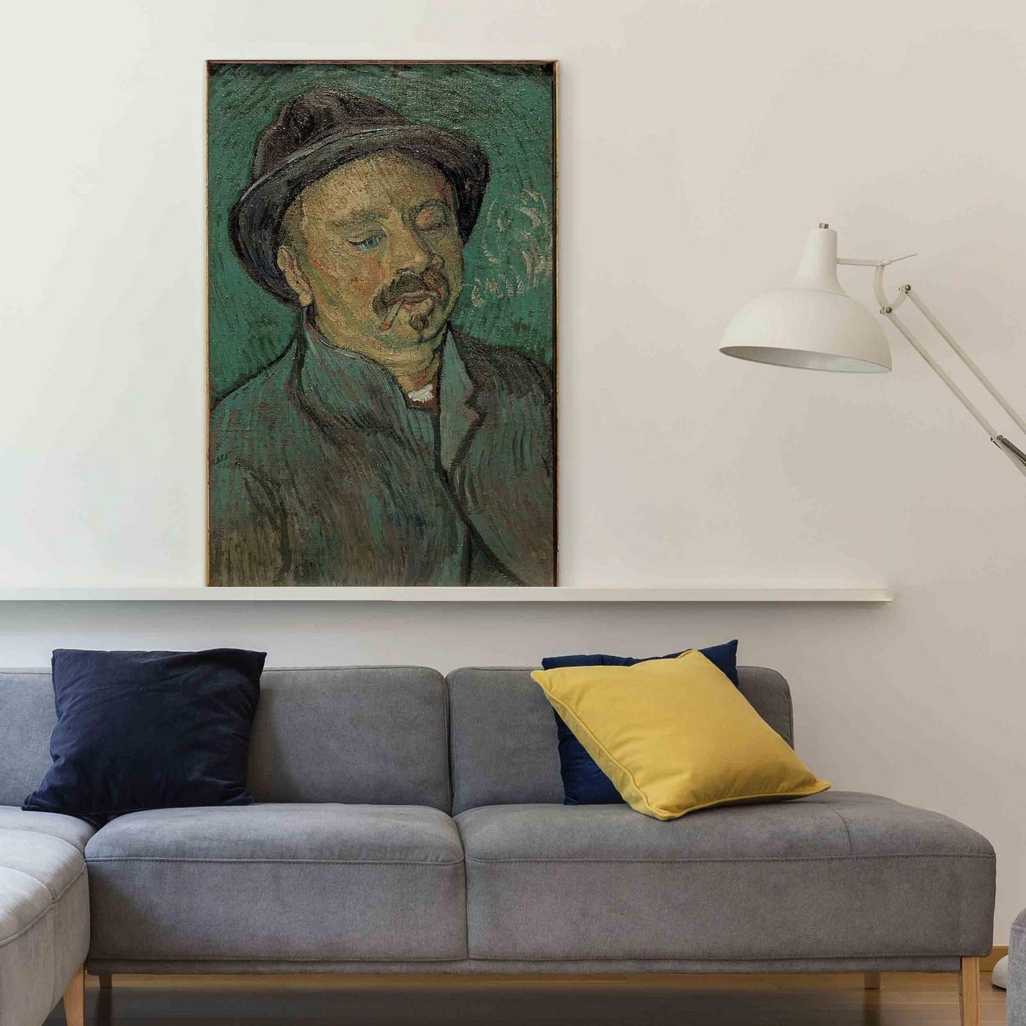 Leinwandbild - Portrait of a oneeyed man (Vincent Van Gogh) Artgeist
