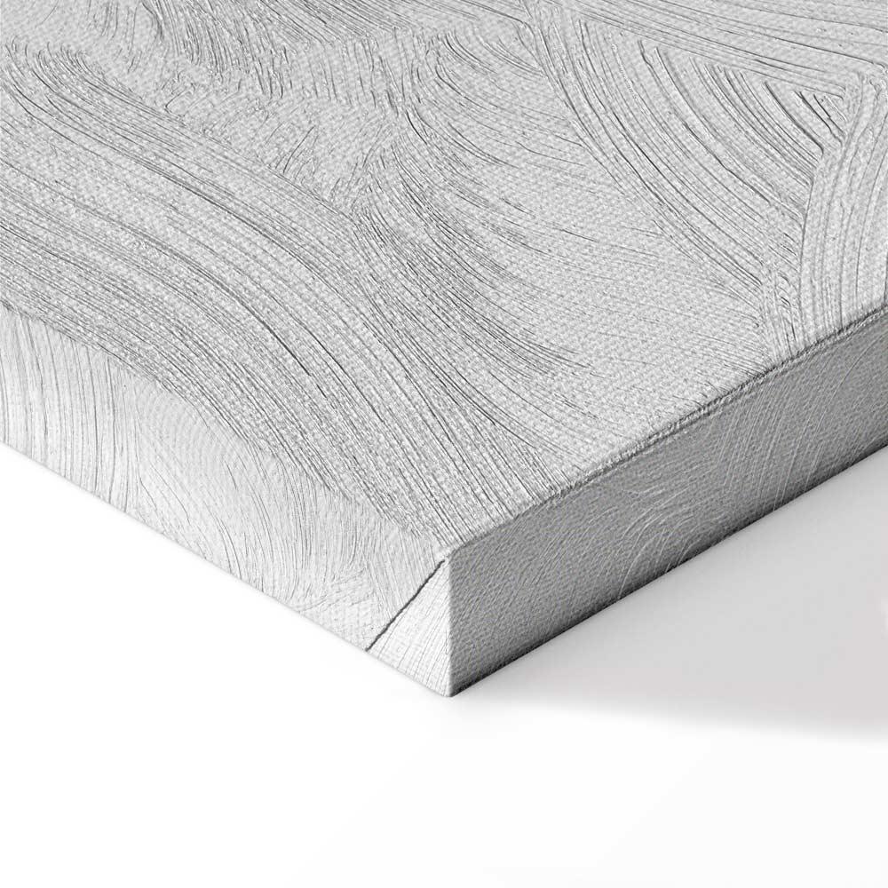 Leinwandbild - Cosmic Heart - Silver Heart with a Ring on a Purple Background