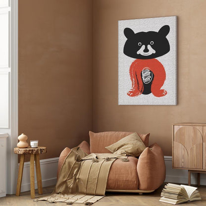 Leinwandbild - Nice Mr Raccoon (1 Part) Vertical